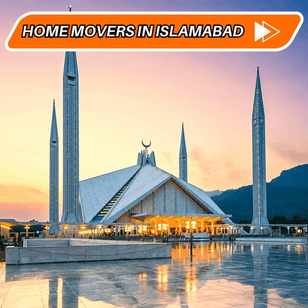 Home packers and movers in Islamabad packing boxes and furniture for relocation