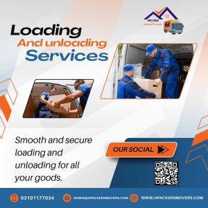 Workers providing loading and unloading services for household goods in Karachi